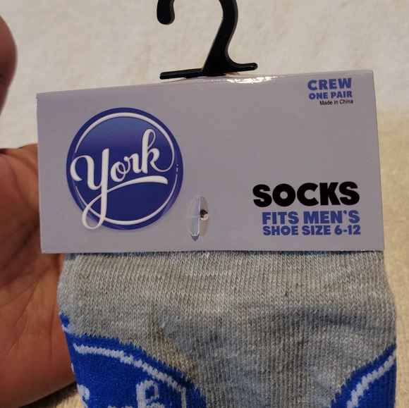 York Peppermint Patty Fashion Novelty Crew Socks Candy Cozy Retro Nostalgic Fun - Picture 4 of 8
